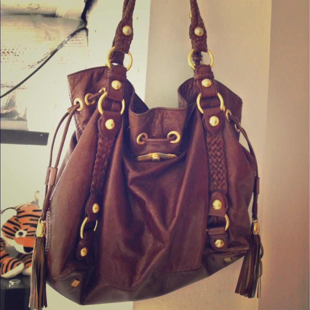 Elliott Luca genuine leather satchel